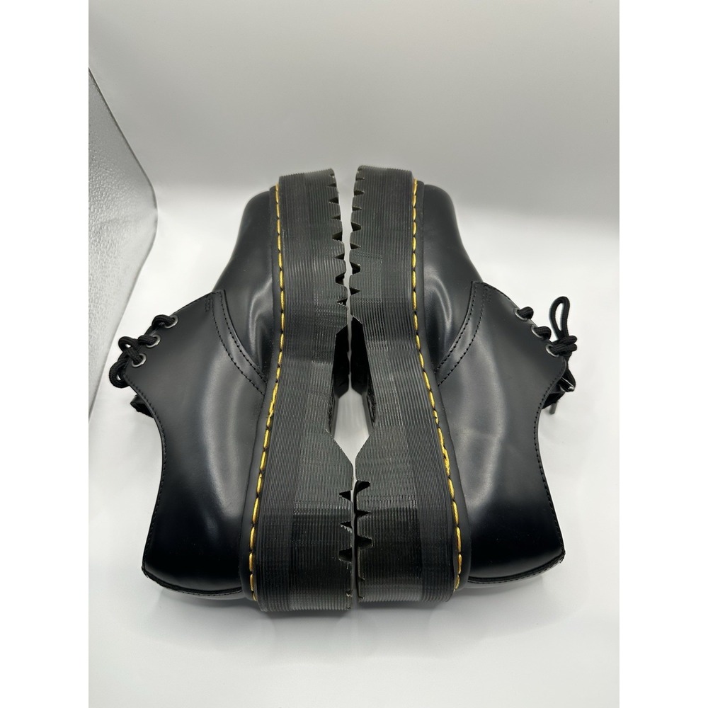 Dr. Martens Oxford Shoes Womens 7 Mens 6 US 1461 Quad Black Leather Platform - Picture 7 of 9
